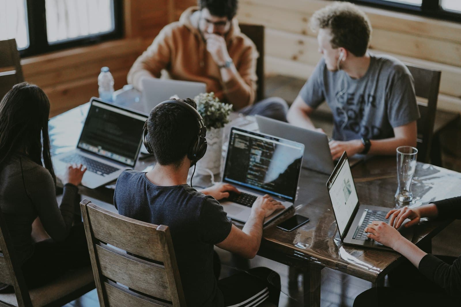 Our team working on client sites